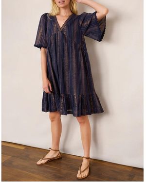 Wyse Midnight/ Stripe Riley Dress - Blue
