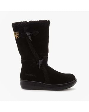 Rocket Dog Slope Flat Knee High Boots - Black