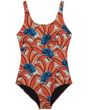 Regatta One Piece Swimsuit Orla Kiely Recycled Polyester - Red