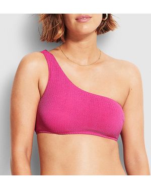 Seafolly Sea Dive One Shoulder Top - Pink