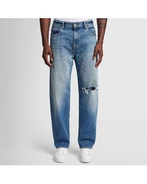 7 For All Mankind Ryan Exclusive Wide Jeans - Blue