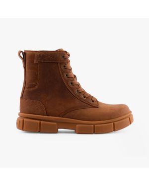 Sorel Explorer Strt Lace Ankle Flat Ankle Boots - Brown