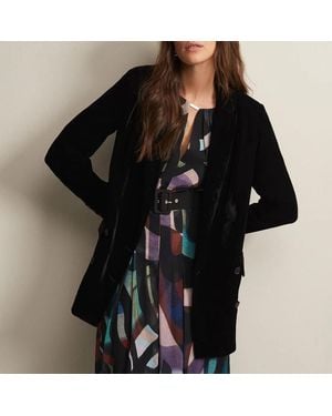 Phase Eight Avani Velvet Blazer - Black