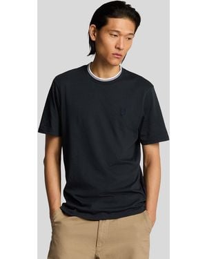 Lyle & Scott Superfine Cotton Tipped T-Shirt - Black
