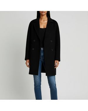 Elle Alice Wool Coat - Black