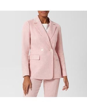 Hobbs Light Nancy Linen Blazer - Pink