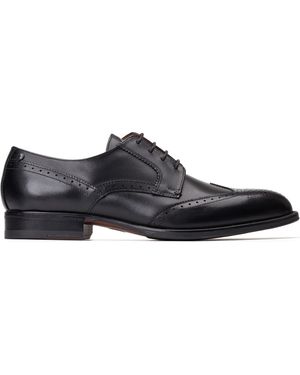 Base London Bell Brogue Shoe - Black