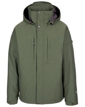 Trespass Waterproof Jacket Discott Polyester Ivy - Green