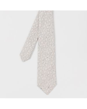 Paul Smith Floral Fleck Tie - White