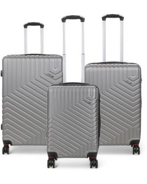 Infinity Luggage Snowball Expandable Hard Shell Suitcase - Grey