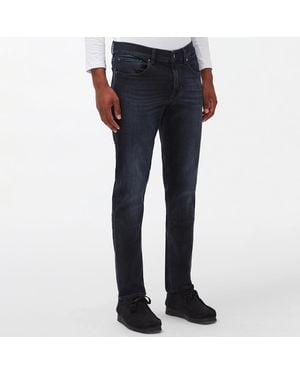 7 For All Mankind Dark Slimmy Tapered Stretch Jeans - Blue