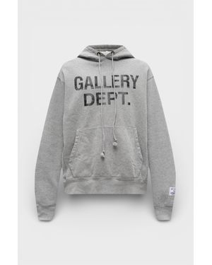 GALLERY DEPT. Centre Logo Hoodie Heather - Grey