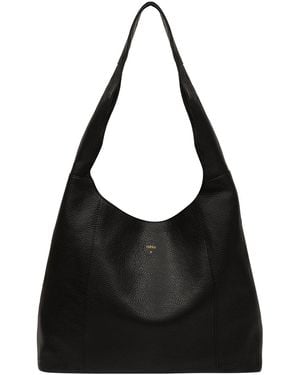 NiNa Amora 'Renata' Leather Shoulder Bag - Black