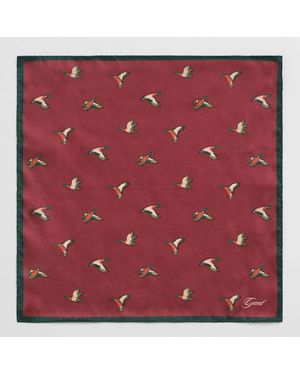 GANT Duck Print Pocket Square - Red