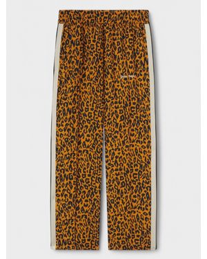 Palm Angels Cheetah Track Trousers Silk - Metallic