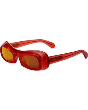 Ferragamo Sf2030S 51 616 Sunglasses - Red