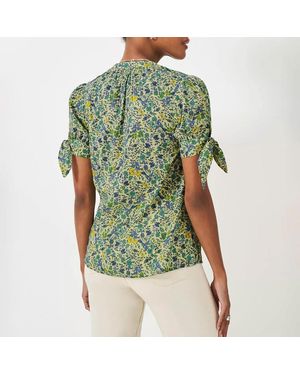 Crew Lucie Cotton Blend Blouse - Green