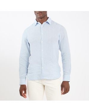Oliver Sweeney Alvor 100% Linen Shirt - Blue