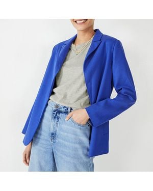 Hush Kasia Relaxed Single Breasted Blazer - Blue