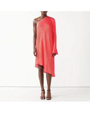 & Other Stories Fern Midi Dress - Red