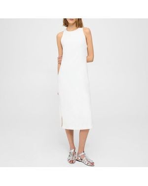 Theory Cross Back Midi Dress - White