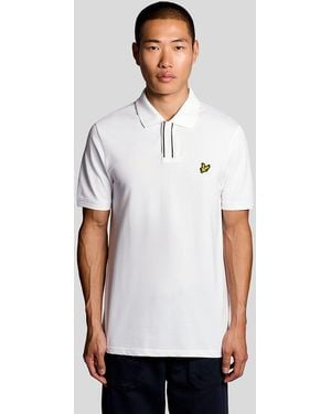 Lyle & Scott Placket Tipped Polo Shirt - White