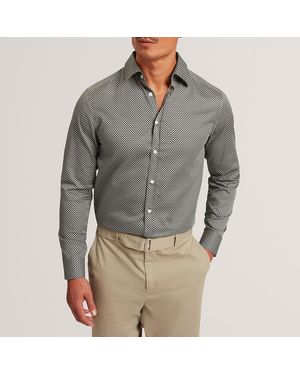 Ted Baker Regular Geo Print Shirt - Grey