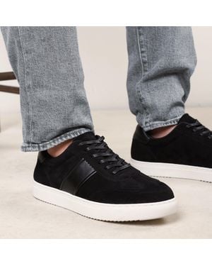 Where's That From Clark Low Cut Lace Up Trainers - Black