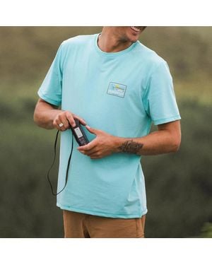 Passenger Roamer Drirelease Active Cotton Blend T-Shirt - Blue
