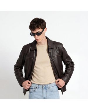 W.33 Harrington Leather Jacket - Black