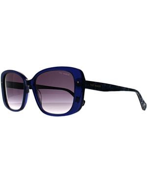 Ted Baker Sunglasses Tb1740 Penelope 657 Gloss Crystal Gradient - Blue