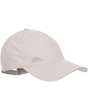 Trespass Cosgrove Quick Dry Baseball Cap Pebbles - White