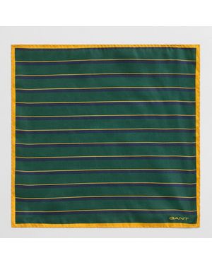 GANT Striped Pocket Square - Green