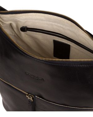 Conkca 'Kristin' Leather Shoulder Bag - Black
