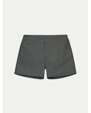 Aurélien Classic Dark Swim Shorts - Grey