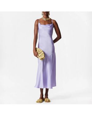 & Other Stories Joleen Satin Midi Dress - Purple