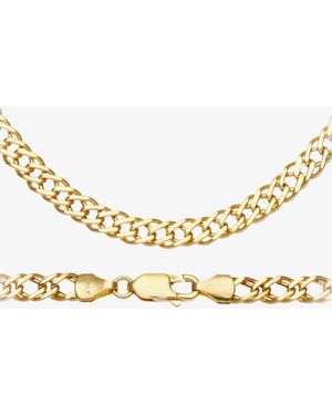 T.H.Baker 9Ct Inch Double Curb Chain Hgr2D080 - Metallic