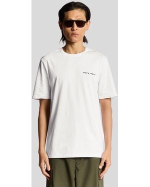Lyle & Scott Script Logo Cotton Crew Neck T-Shirt - White