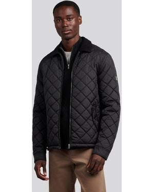 U.S. POLO ASSN. U. Polo Assn. Diamond Quilt Padded Collared Jacket - Black