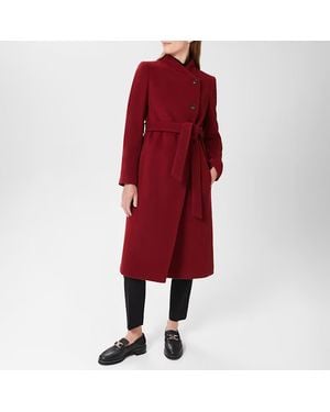 Hobbs Asher Wool Blend Coat - Red