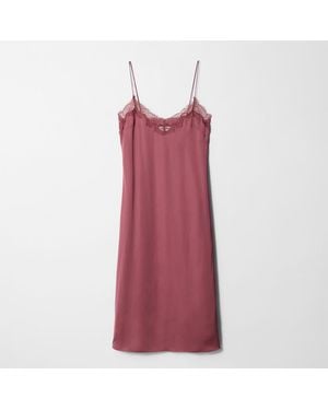 & Other Stories Lorelei Lace Slip Dress - Red