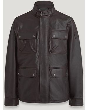 Belstaff Grant Leather Jacket - Black