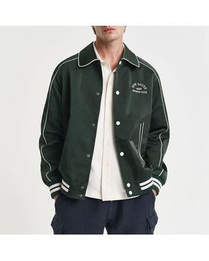GANT Dark Sport Club Varsity Jacket - Green