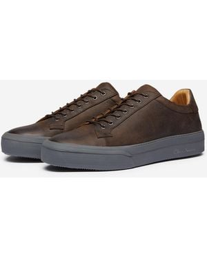 Oliver Sweeney Kudu Leather Cupsole Trainers - Brown
