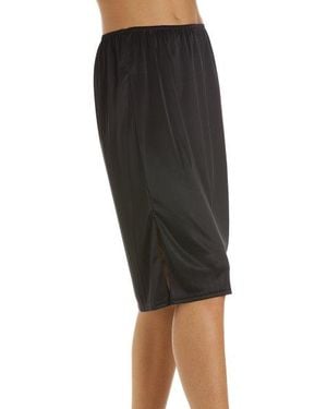 CAMILLE Cling Resistant Under Skirt Half Slip - Black