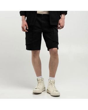 Replay Joe Cotton Blend Cargo Shorts - Black