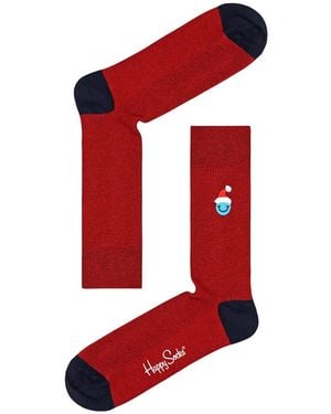 Happy Socks 3-Pack Decoration Time Socks Gift Set - Red