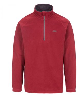 Trespass Fleece Top Blackford Polyester Merlot - Red