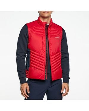 Hackett Amr Quilted Gilet - Red