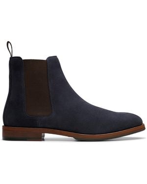 Clarks Craftjames Top Suede Boot - Blue